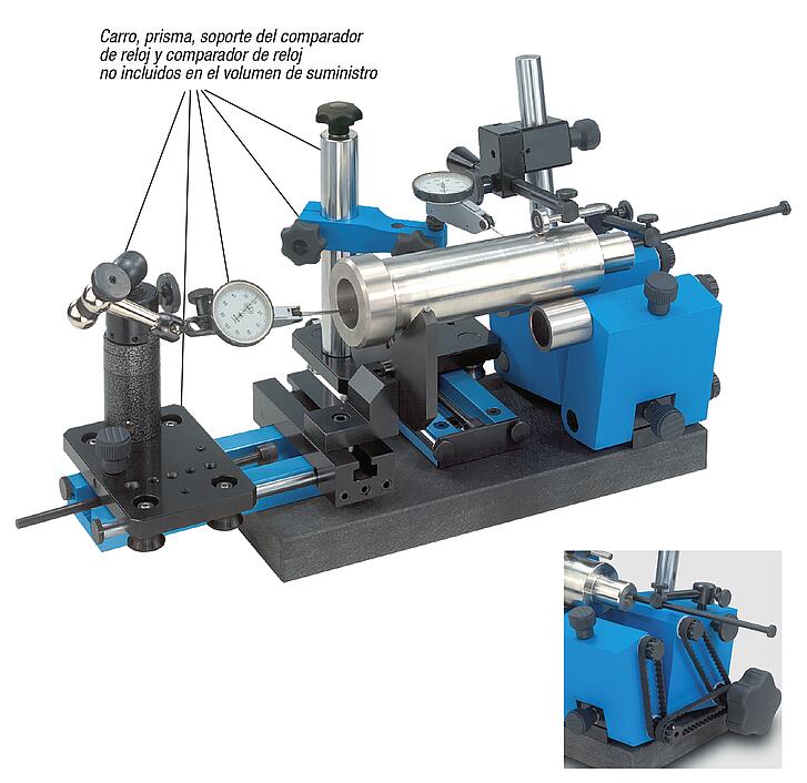 Aparatos comprobadores de concentricidad para diámetros de hasta 80 mm
