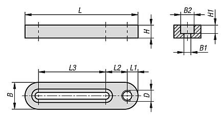 Carriles básicos de aluminio