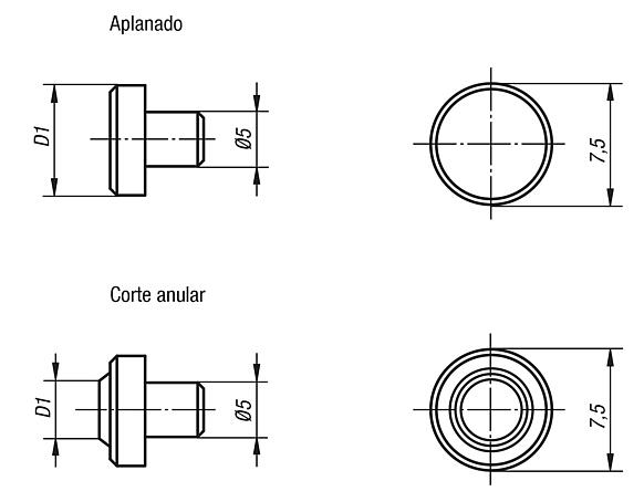 Pernos de sujeción