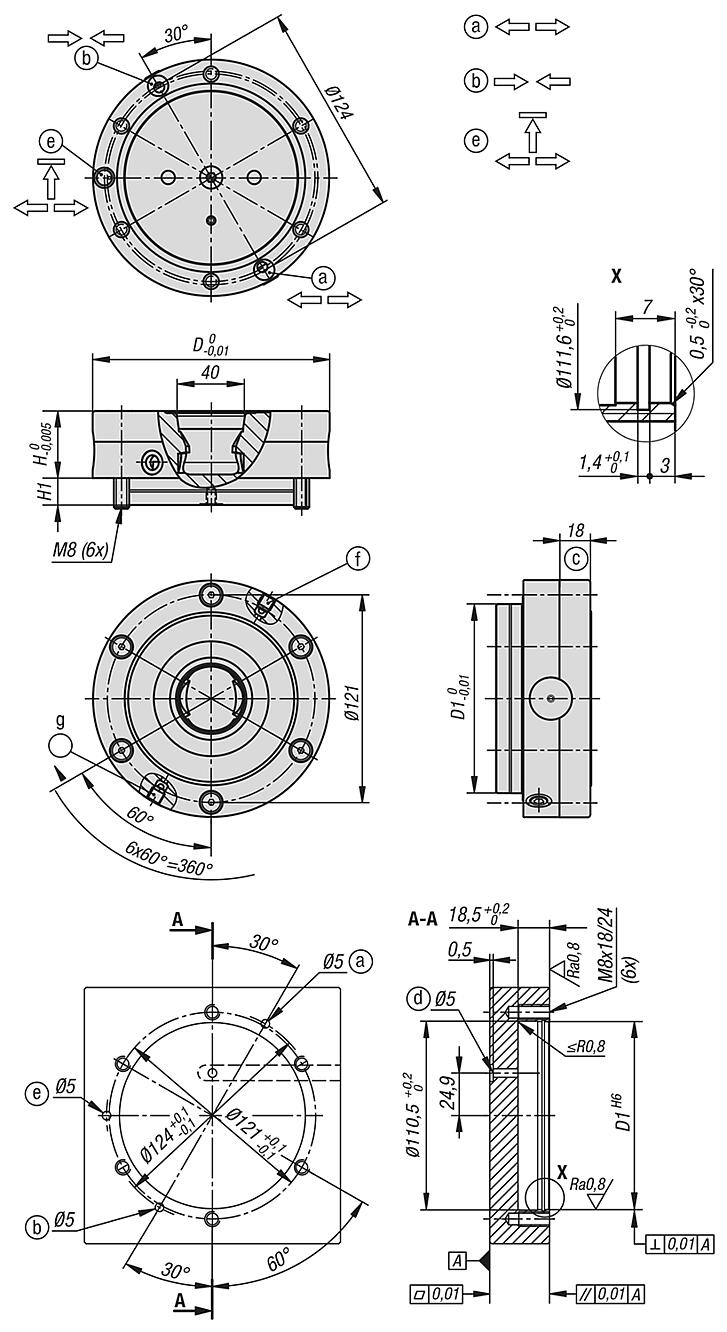 Módulo de sujeción UNILOCK ESM 138-C