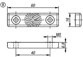 Actuadores para interruptor de seguridad con codificación RFID, forma B