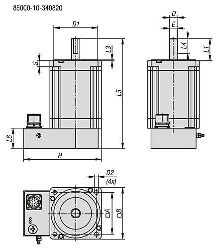 Motor paso a paso con control de posicionamiento integrado