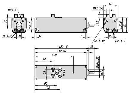 Cilindros eléctricos de tamaño 60, servoactuadores con IO-Link