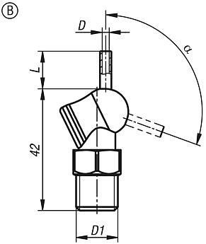 Toberas de alta presión LOC-LINE®, forma B