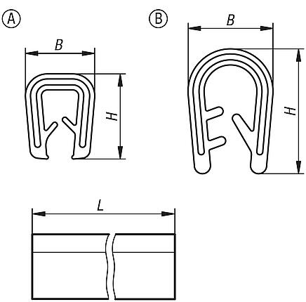 Perfiles de protección de esquinas de silicona con banda de apriete integrada de acero inoxidable, conformes con FDA
