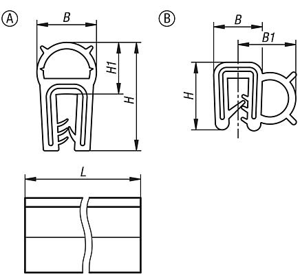 Perfiles de protección de esquinas de silicona con banda de apriete integrada de acero inoxidable, conformes con FDA