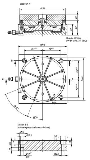 Dispositivo de sujeción de forma para placas de retícula