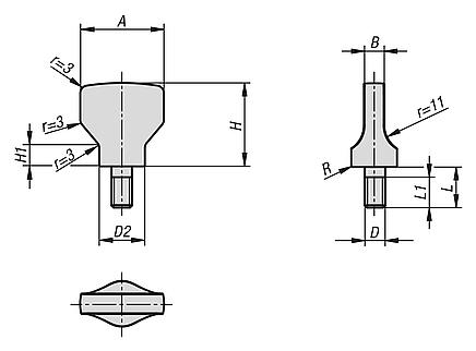 Tornillos de orejetas para arandela de junta y apoyo Hygienic USIT® de Freudenberg Process Seals