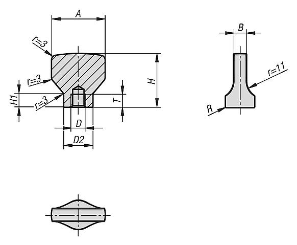 Tuercas de mariposa para arandela de junta y apoyo Hygienic USIT® de Freudenberg Process Seals