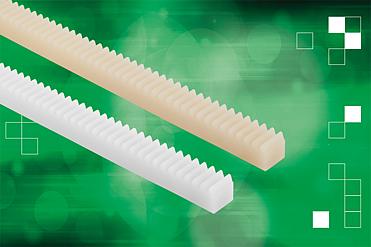 El surtido de norelem incluye también cremalleras de plástico en el módulo de 0,5 a 3 con una longitud estándar de 250 mm.